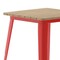 Flash Furniture 23.75 SQ Dining Table Brown Poly Top/Red Frame JJ-T14619-60-BRRD-GG - alternate 10